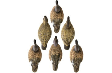Image of Higdon Outdoors Standard Blue Wing Foam-filled Decoys w/Innovative Keel Clip, Self-Righting Weighted Keel, UV Painting, Deep Realistic Carving, 6-Pack, Teal Multi-Color, 19953
