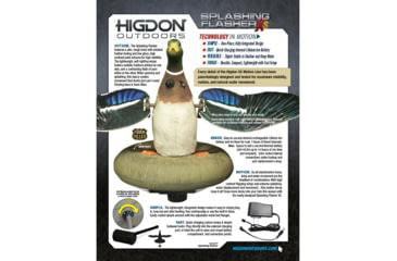 Image of Higdon Outdoors 53077 XS Splashing Flasher Mallard Drake Multi Color Rechargeable