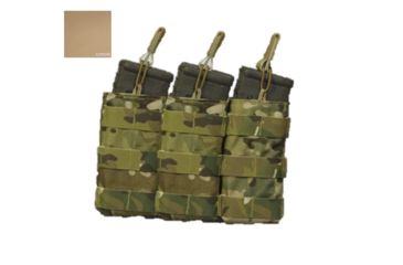Image of High Ground Gear 5.56 Side-by-Side Mag Pouch, Triple, Coyote, HG-7997-4