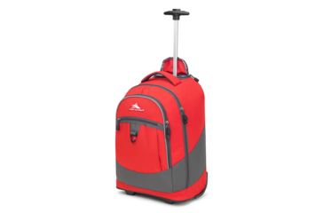Image of High Sierra Chaser Wheeled Laptop Backpack, Crimson/Mercury, 20inx 13.5inx 8in, 53990-0916