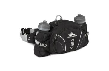 Image of High Sierra Express Lumbar Waistpack, Black/Black/Silver, 8.0inx 6.5inx 4.0in, 58461-3056