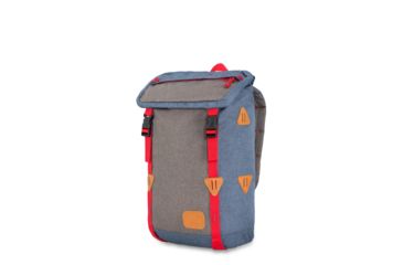 Image of High Sierra Klettersack Backpack, Dusty Blue/Slate/Crimson, 20.0inx 12.5inx 6.5in, 106513-6422
