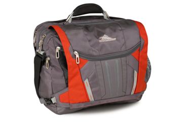 Image of High Sierra XBT TSA Messenger Bag, Charcoal/Lava/Silver/Black, 18.0inx 13.5inx 7.0in, 58003-4180