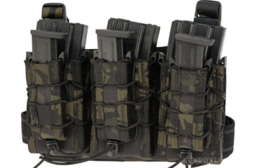 Image of High Speed Gear HSGI Double Decker Leg Rig Rifle Pouch, MultiCam Black, 21DL02MB