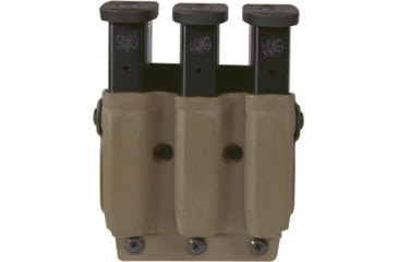 Image of High Speed Gear Triple Mag Pouch, PLM, Walther PDP, Beretta 92, Walther PPQ, Sig P365, Springfield Hellcat, Glock 43X/48, Flat Dark Earth, 42P313FD