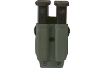 Image of High Speed Gear Twin Mag Pouch, Universal HSG Clips Sig P320 9mm/.40,S&amp;W M&amp;P 9mm/.40, IWI Masada, Canik TP9SF,SFX, Olive Drab Green, 42P202OD