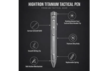 Image of HighTron Vortron Bolt Action Pen Gry, HTKHP01G