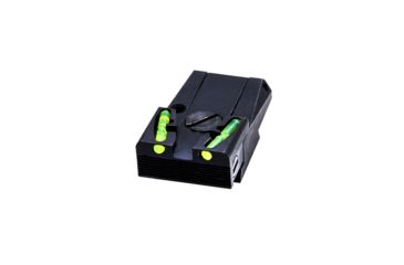 Image of HiViz Adjustable Tritium/Litepipe Rear Sight, Ruger Mark I, Ruger Mark II, Ruger Mark III, Ruger Mark IV, Ruger 22/45, Black, MKAD211
