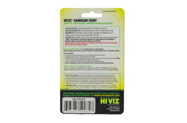 Image of HiViz Fastdot H3 For Glock Pistols 9mm, 40 S&amp;W, .357 Sig Sight, Black, GLFD21