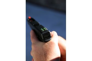 Image of Hiviz GL2014 Fiber Optic Front Sight for Glock, Red/Green, Steel, GL2014