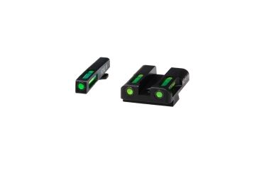 Image of HiViz Litewave H3 Tritium/Litepipe Sight Set, Glock .45 ACP/10mm GLN329