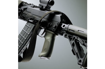 Image of Hog 74031 Ak47/74 Rub Pistol Grip W/Door Fng Groove Odg, 187497