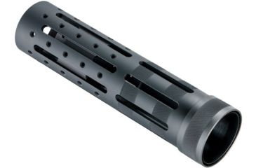 Image of Hogue AR-15/M-16 Knurled Aluminum OAL 3 Gun Free Float Forend Extension, 8in. Overall Length w/Accessories, Black, 190593