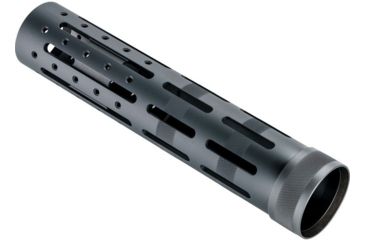 Image of Hogue AR-15/M-16 Knurled Aluminum OAL 3 Gun Free Float Forend Extension, 9.5in. Overall Length w/Accessories, Black, 190594