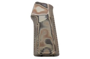 Image of Hogue AR15/M16 15 Degree Vertical No Finger Groove Grip,Piranha Grip G10 G-Mascus Dark Earth 13727
