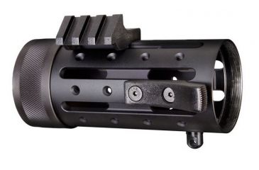 Image of HOGUE AR15/M16 Alum. 4.5in. OAL 3 Gun Free Float Forend Extension w/ Accessory Attachments, Black 15065
