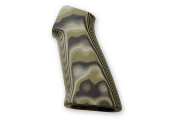 Image of HOGUE AR15 / M16 No Finger Groove Smooth G10, G-Mascus Green 13168