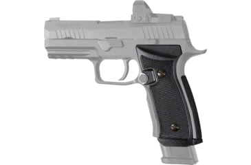 Image of Hogue Checkered AXG Magrip, Sig Sauer P320, Solid Black, 48169