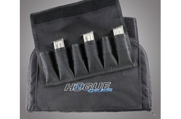 Image of HOGUE Gear Large Pistol Bag w/ Front Pocket and 6 Magazine Pouch, Black 10in. Tall 16in. Long 59260