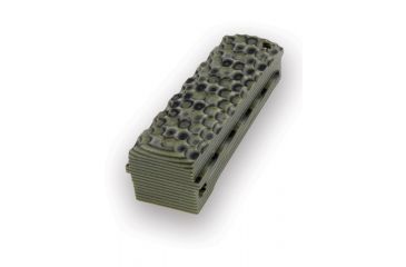 Image of Hogue Govt. G-10 Mainspring Housing Piranha Grip Flat G-Mascus Green 01328