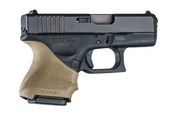 Image of Hogue HandAll Beavertail Grip Sleeve Glock 26/27, Flat Dark Earth, 18603