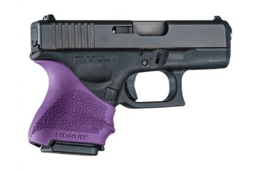 Image of Hogue HandAll Beavertail Grip Sleeve Glock 26/27, Purple, 18606