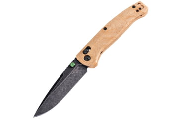 Image of Hogue Mysto Element Folding Knife, 3.4in, CPM MagnaCut Stainless Steel, Clip Point, Richlite, Wood, Brown/Black, 24459