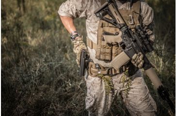 Image of Hogue Powerspeed ARS Stage 1 CarbonFiber Weave Holster, C1, For Glock 17, 22, 31, 37, Right Hand