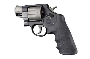 Image of Hogue Round Butt Rubber Tamer Conversion Monogrip for Smith &amp; Wesson K, L, N, X, Z Frame, Black 19022