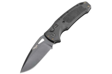 Image of Hogue Sig K320A Automatic Folding Knife, 3.5in, CPM S30V Stainless, Drop Point Blade, Black Cerakote, Black Polymer Handle, 36330