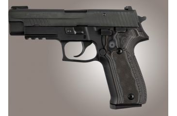 Image of Hogue SIG Sauer P226 Checkered G-10 - G-Mascus Black/Gray 26177-BLKGRY