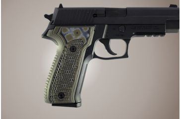 Image of Hogue SIG Sauer P226 Piranha Grip G-10 - G-Mascus Green 26138