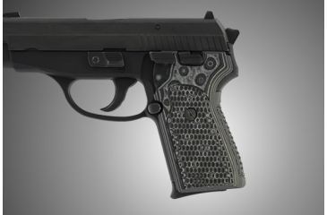 Image of Hogue SIG Sauer P239 Piranha Grip G-10 - G-Mascus Black/Gray 31137-BLKGRY