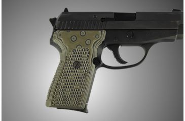 Image of Hogue SIG Sauer P239 Piranha Grip G-10 - G-Mascus Green 31138