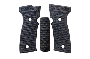 Image of Hogue Sig Sauer P320 AXG, Flat Panels, Piranha, G10 GMascus, Black/Grey, 48137