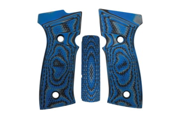 Image of Hogue Sig Sauer P320 AXG, Palmswell Panels, Inverse Checkered, G10 GMascus, Blue Lava, 48658