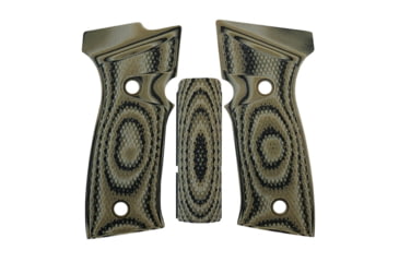 Image of Hogue Sig Sauer P320 AXG, Palmswell Panels, Inverse Checkered, G10 GMascus, Green Lava, 48158