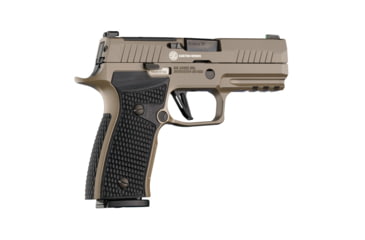 Image of Hogue Sig Sauer P320 AXG, Palmswell Panels, Piranha, G10, Solid Black, 48129