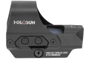 Image of Holosun HS510C Open Reflex Sight, 2 MOA dot 65 MOA Circle Reticle, Black HS510C