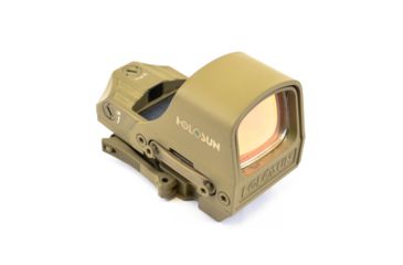 Image of Holosun HS510C 1x Open Reflex Sight, Green 2 MOA dot 65 MOA Circle Reticle, Flat Dark Earth, HS510C-FDE-G