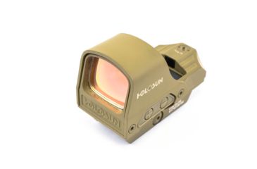Image of Holosun HS510C 1x Open Reflex Sight, Green 2 MOA dot 65 MOA Circle Reticle, Flat Dark Earth, HS510C-FDE-G