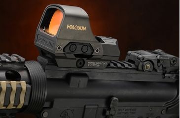 Image of Holosun HS510C 1x Open Reflex Sight, Red 2 MOA dot 65 MOA Circle Reticle, Flat Dark Earth, HS510C-FDE-R