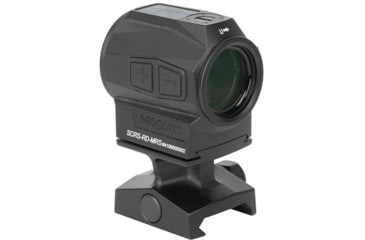 Image of Holosun SCRS Solar Charging Rifle Sight, 2 MOA Dot/65 MOA Circle Red Reticles, Black, SCRS-RD-MRS