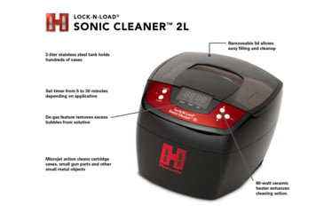 Image of Hornady LNL Sonic Cleaner LiH 2 Liter Heated, 110 Volt, 107543