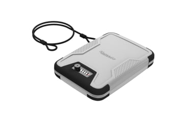 Image of Hornady TrekLite Lock Box, TSA Combination Lock, Polycarbonate Construction, Black and Gray, 95262