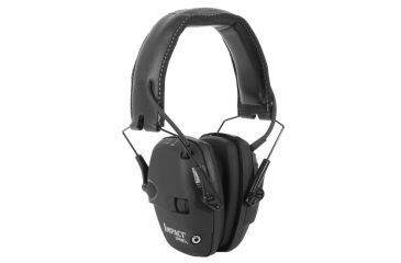 Image of Howard Leight Impact Sport Sound Amplification Electronic Earmuff, Black R-02524