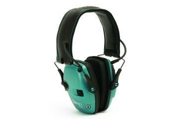 Image of Howard Leight Impact Sport Sound Amplification Electronic Earmuff, Teal R-02521