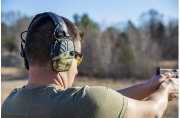 Image of Howard Leight Impact Sport MultiCam Sound Amplification Electronic Shooting Earmuff, Camo, R-02526