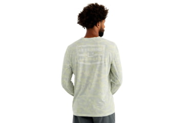Image of HUK Performance Fishing Drift Printed Long Sleeve Crew - Mens