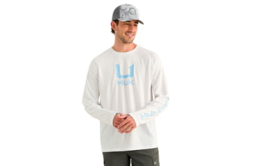 Image of HUK Performance Fishing Icon Long Sleeve Crew - Mens